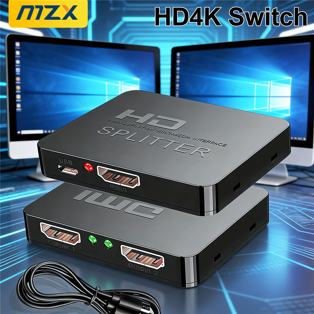 Laptop Accessories Display - 1-in-2-Out 4K Switch Video HDMI uyumlu